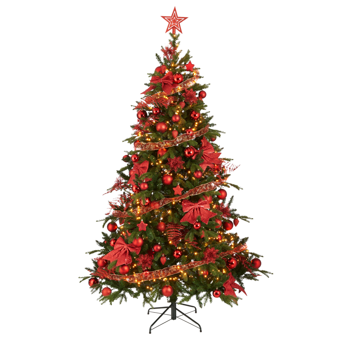 Kerstboom Decoratie Set - 100 Stuks - Rood