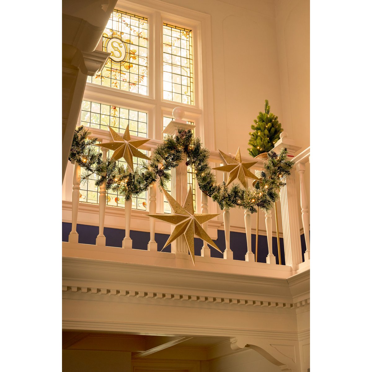 Vandans Guirlande met LED Verlichting - L270 cm - Groen Frosted