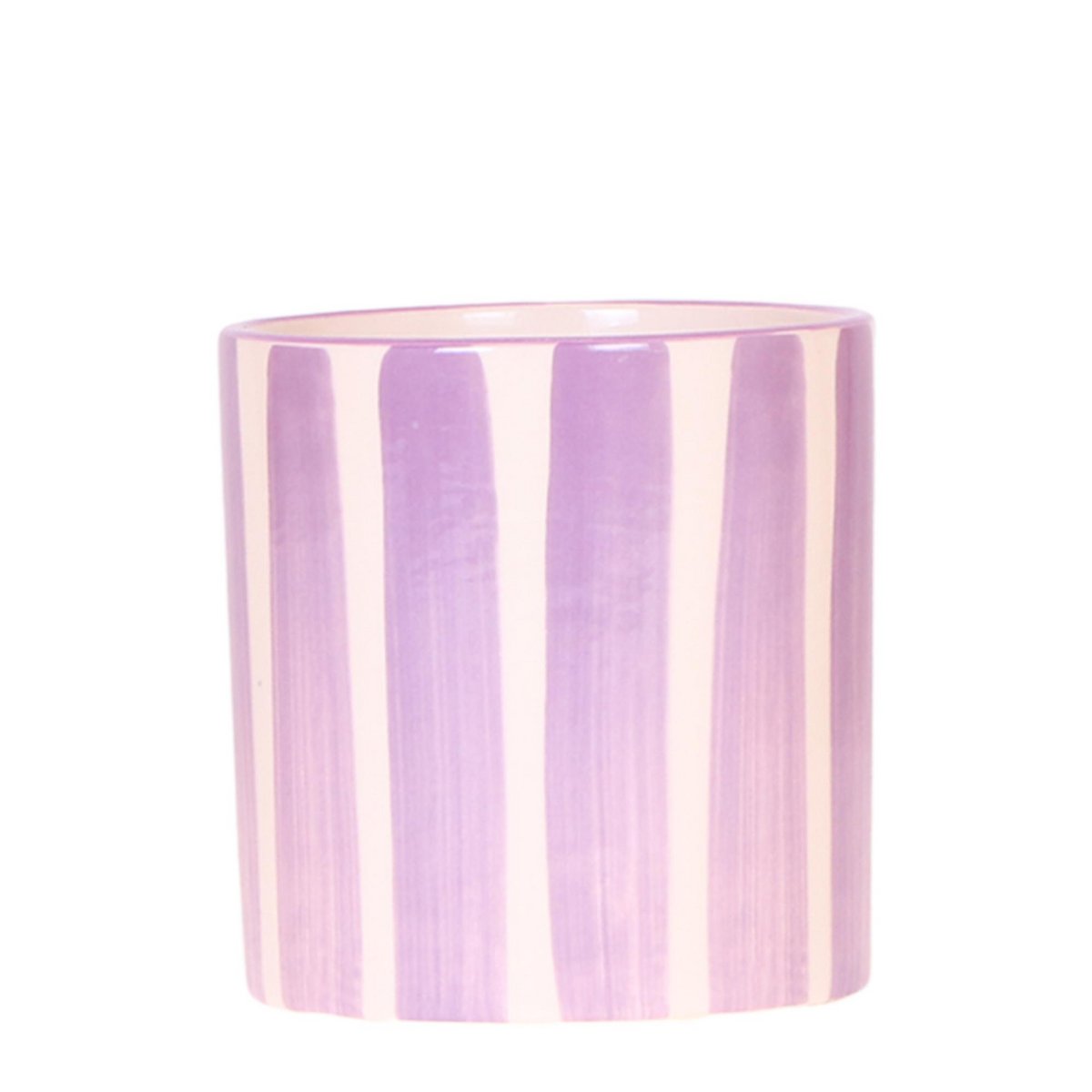 Anro Style Painted stripe - Lilac - Ø9cm