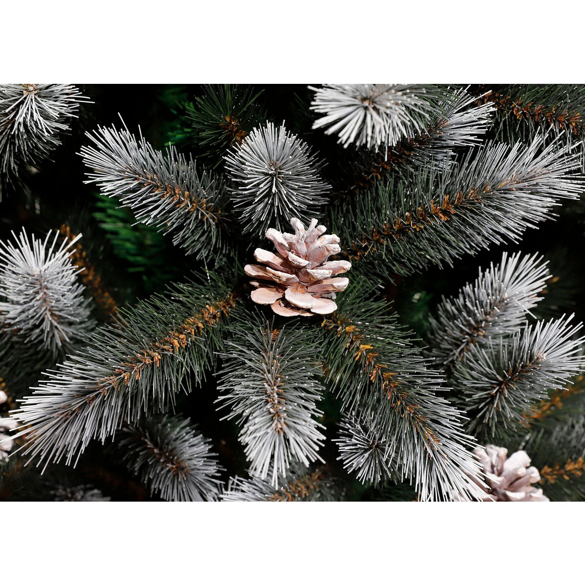Pittsfield Kunstkerstboom met LED Verlichting - H185 x Ø102 cm - Groen Frosted