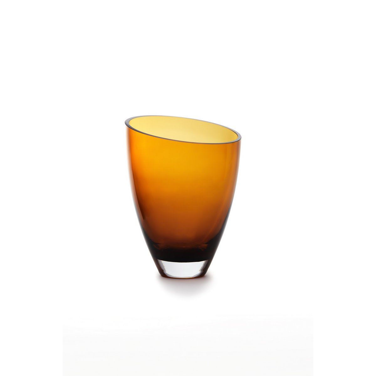 Glazen vaas BULED – Amberkleurig – 25 cm | Element Accessories