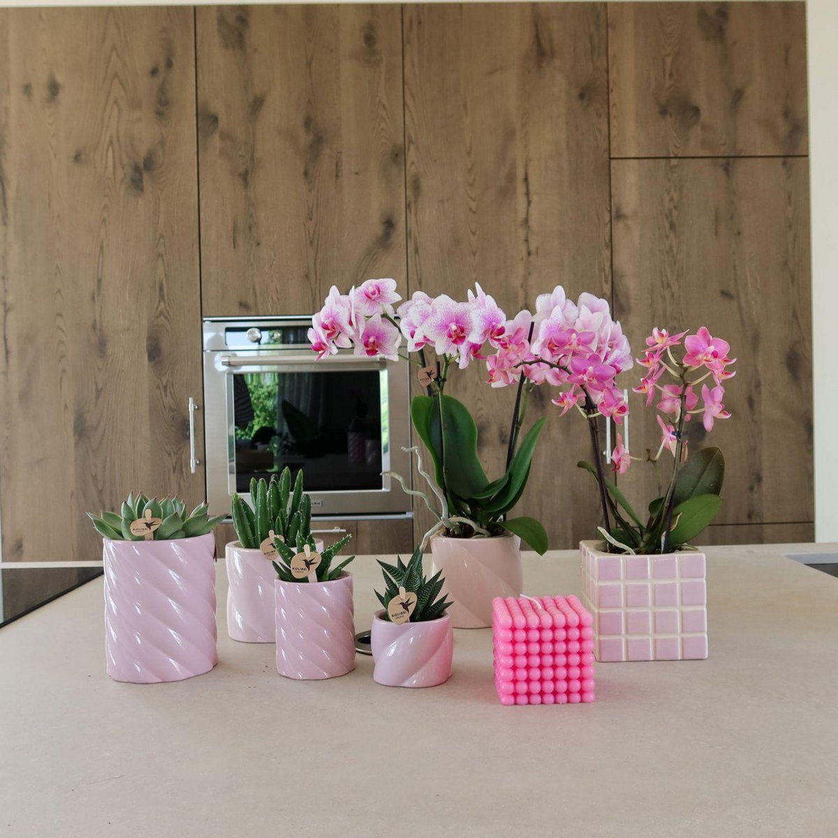 Anro Style Candy sierpot | Hoog - Pink - Ø6cm