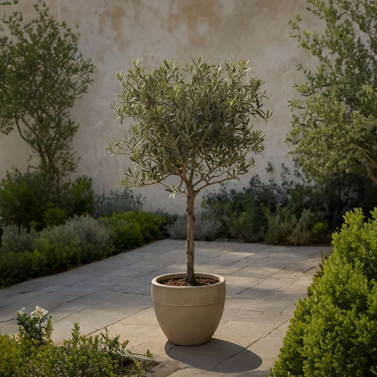 Florastore Common Olive Tree - 2 Pcs. - Olea Europaea - Height 50-60Cm - ⌀14Cm