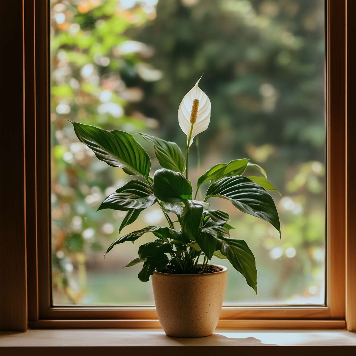 Florastore Peace Lilly - 4 Pcs. - Spathiphyllum 'Lima' - Height 60-75Cm - ⌀12Cm