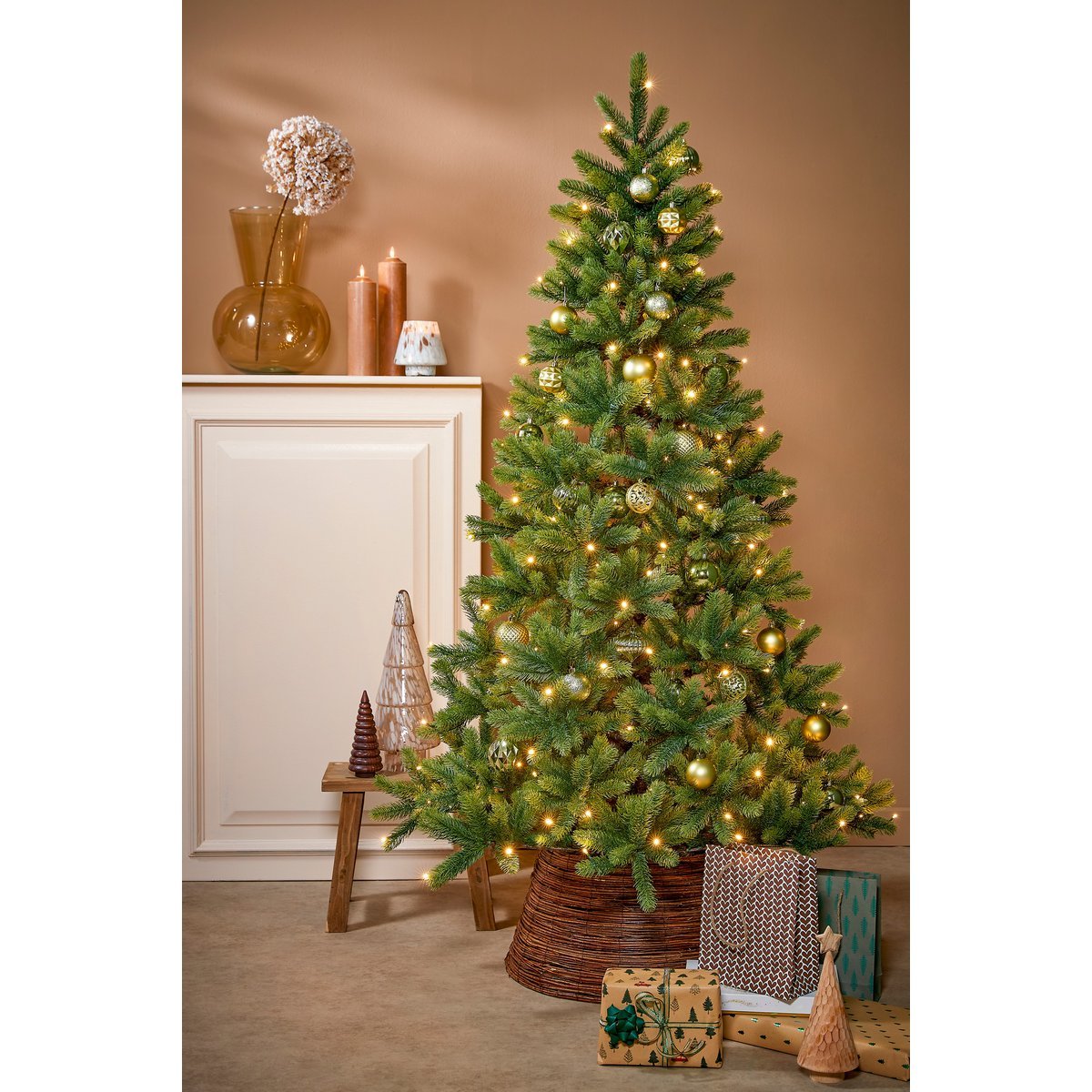 Kerstballen Set - 60 Stuks - Ø7 cm - Onbreekbaar - Lichtgroen