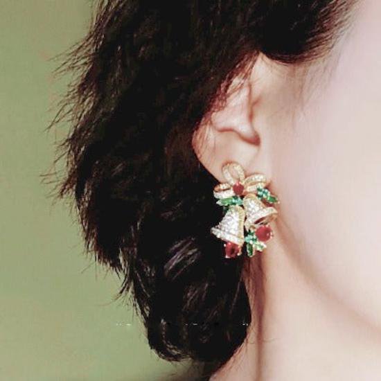 Kerstklokken n sokken oorbellen