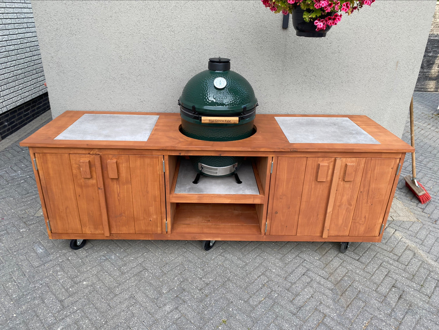 Douglas buitenkeuken XXL Big Green Egg 250x76x93