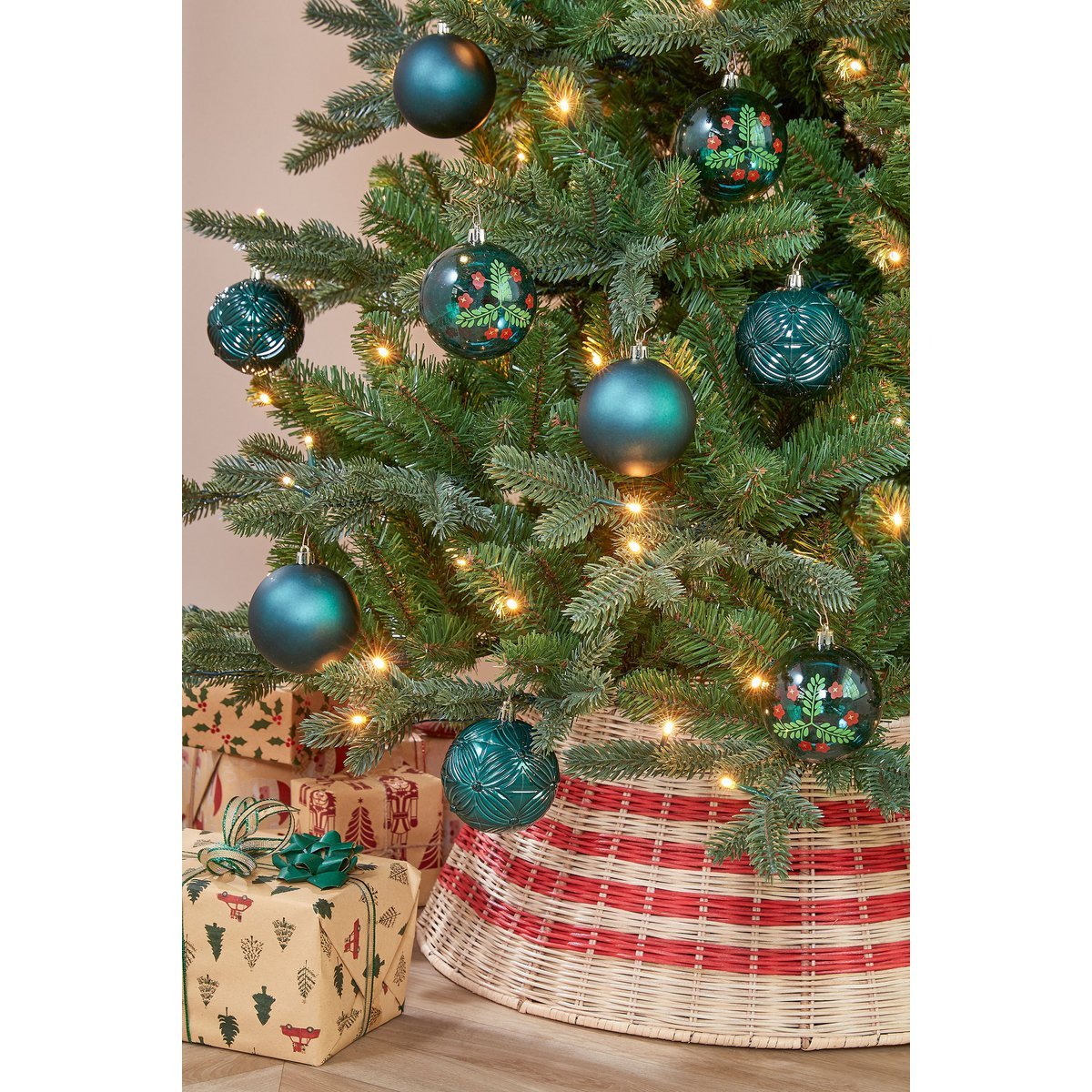 Kerstballen Set - 9 Stuks - Ø8 cm - Onbreekbaar - Groen