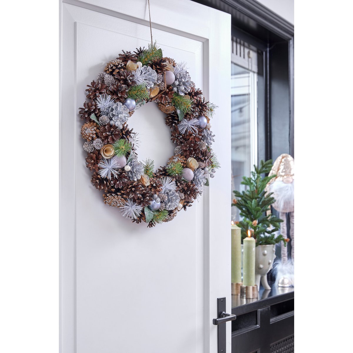 Kerstkrans - Ø50 cm - Perzik