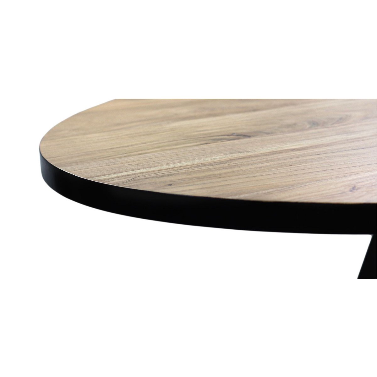 Anro Eettafel 220x110x76 Naturel/Zwart-Acacia/Metaal