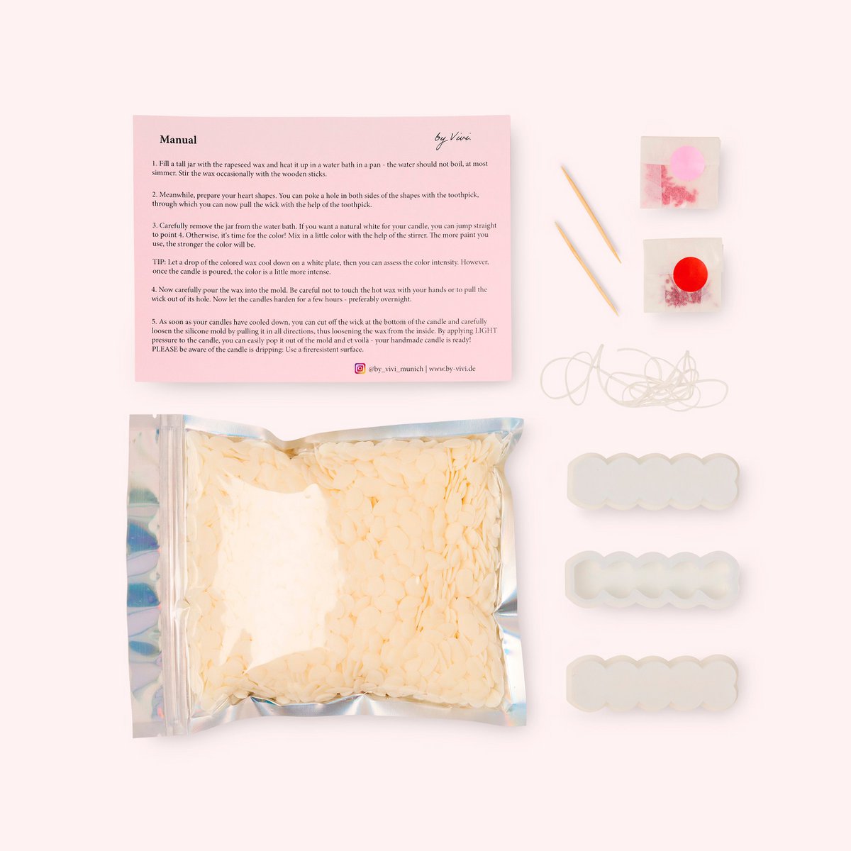 DIY-dooskaars in hartvorm