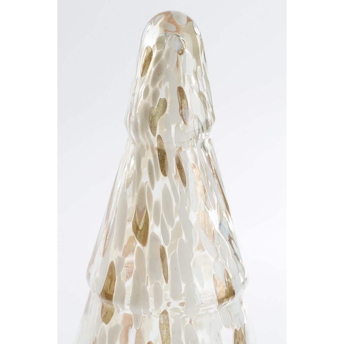 Kerstdecoratie Boom - H42 x Ø16 cm - Glas - Wit