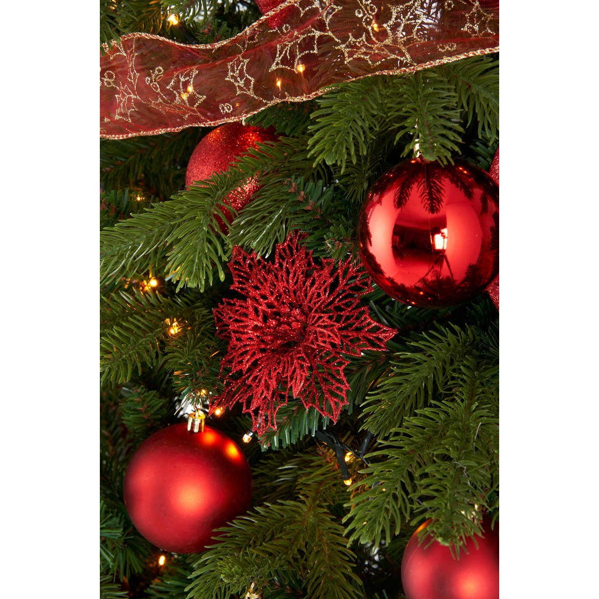 Kerstboom Decoratie Set - 100 Stuks - Rood
