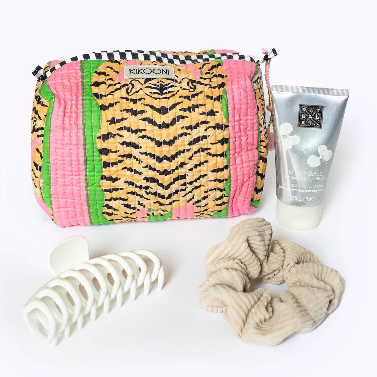 Handgemaakte kleine cosmetische tas "Poppy Tiger Candy"