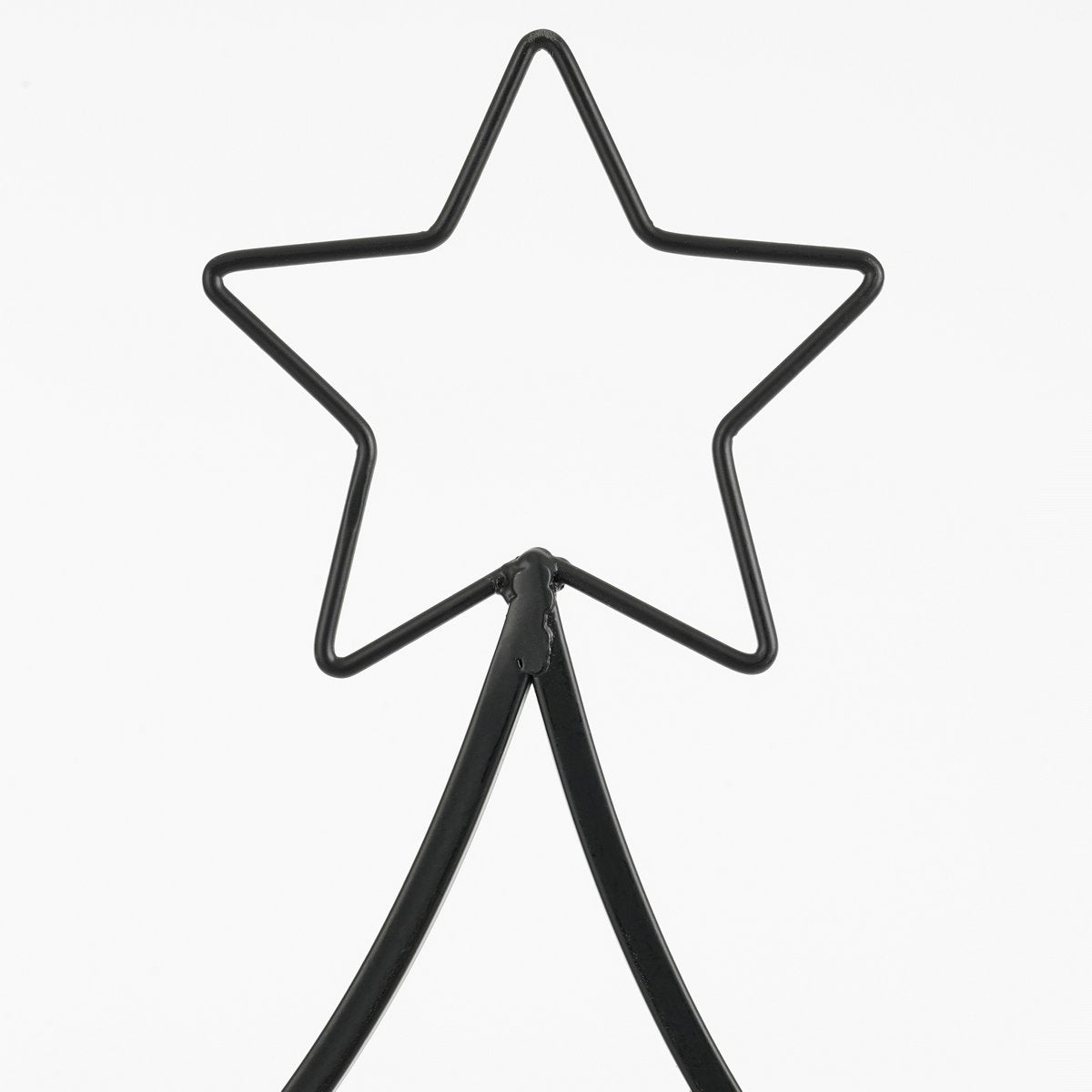 Decoratie Kerstboom - L50 x B15 x H105 cm - IJzer - Zwart