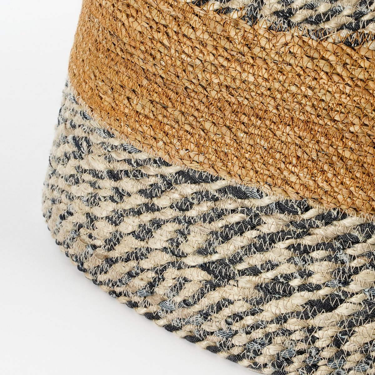 Kerstboomrok - H26 x Ø50 cm - Zeegras - Blauw