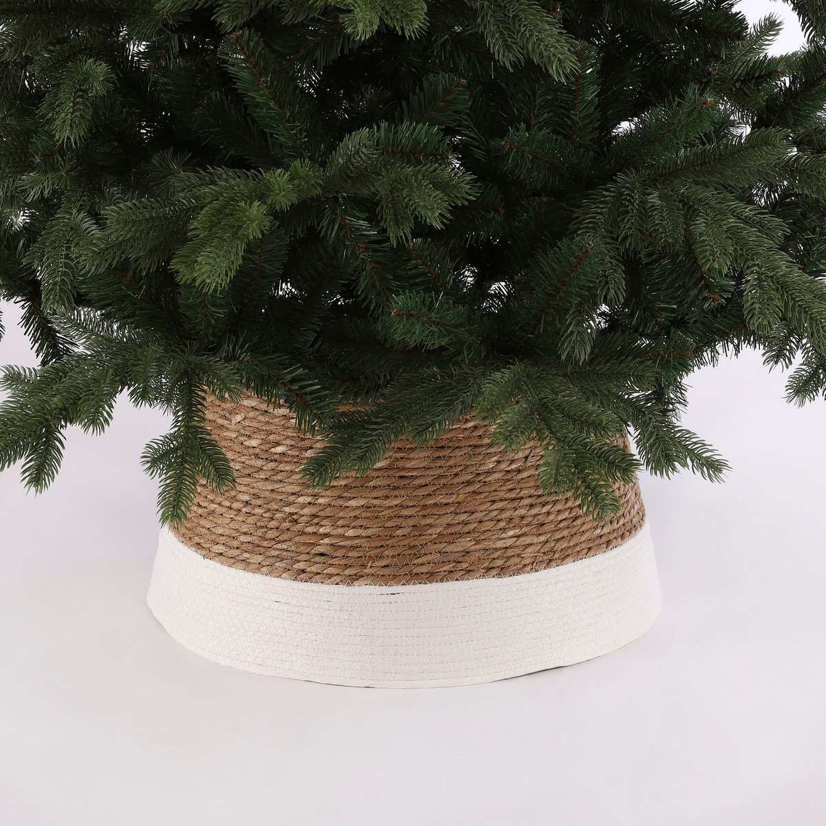 Kerstboomrok - H26 x Ø50 cm - Zeegras - Off White