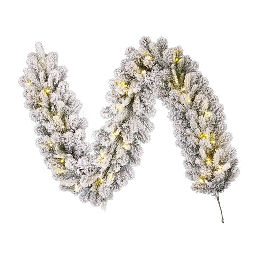 Grimshaw Guirlande met LED Verlichting en Timerfunctie - L180 x Ø25 cm - Groen