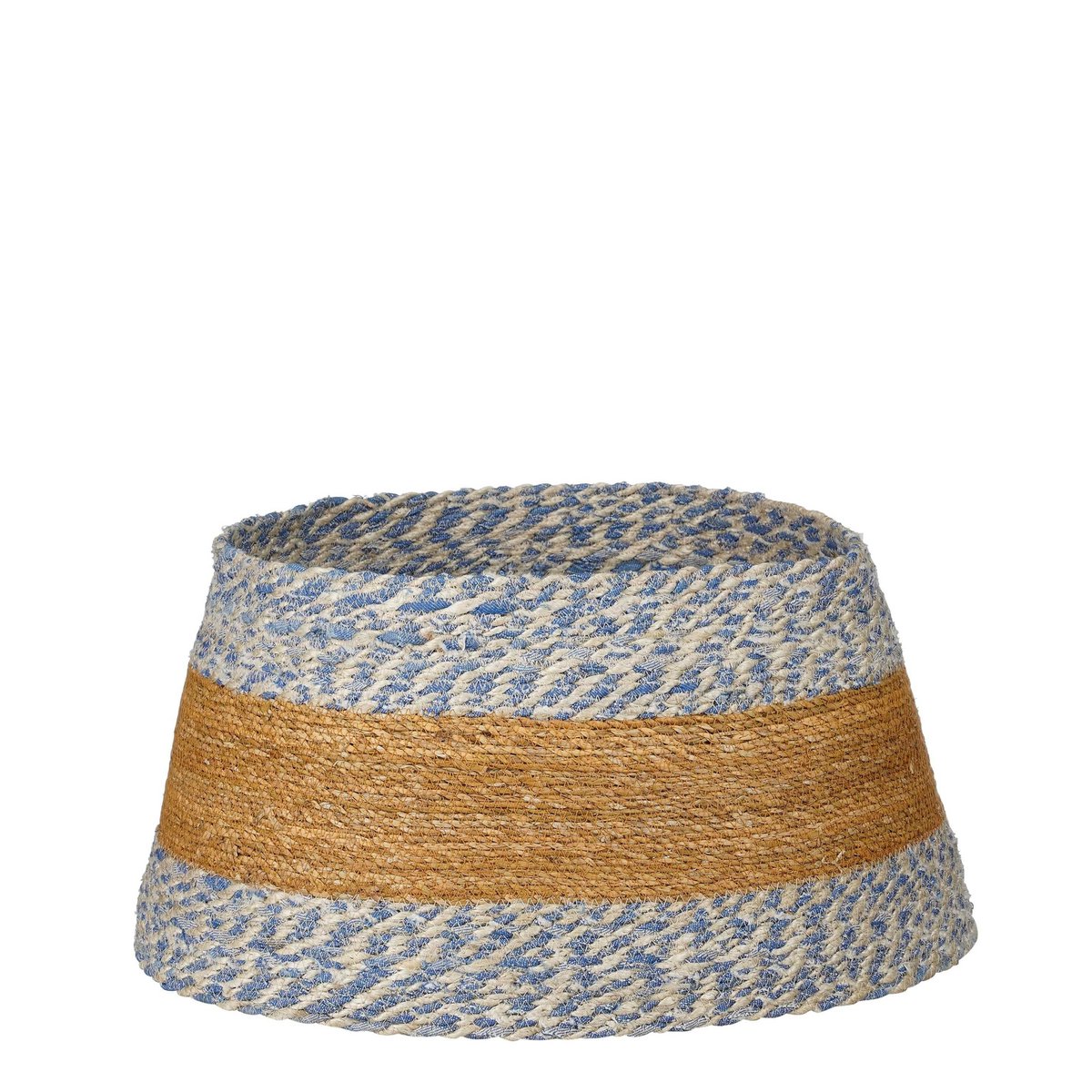 Kerstboomrok - H26 x Ø50 cm - Zeegras - Blauw