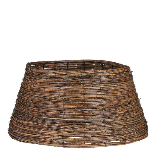 Kerstboomrok - H26 x Ø55 cm - Wilgenhout - Bruin