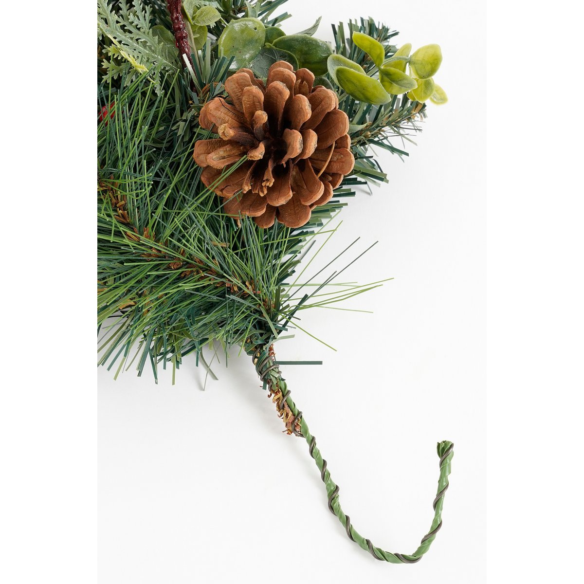 Harvey Guirlande met Dennenappels - L180 x B15 x H11 cm - Groen, Rood