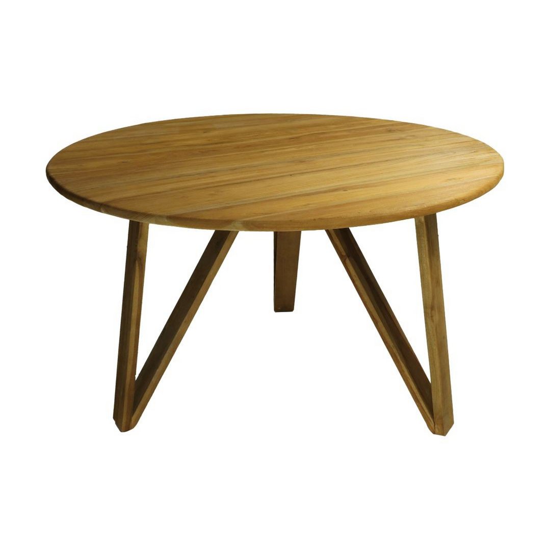 Anro Style Ronde Eettafel 120x120x75 Naturel-Teak