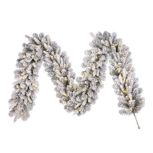 Grimshaw Guirlande met LED Verlichting en Timerfunctie - L270 x Ø25 cm - Groen