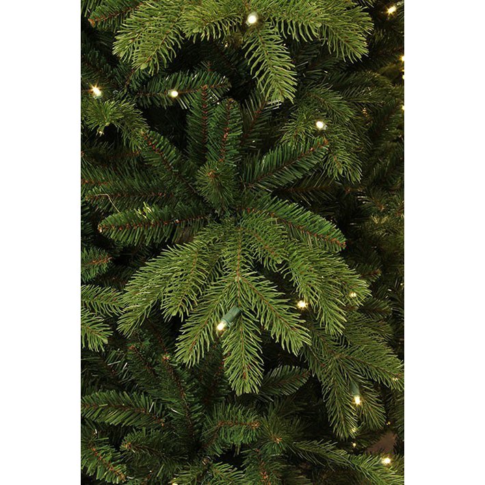Brampton Kunstkerstboom Slim met LED Verlichting - H215 x Ø125 cm - Groen