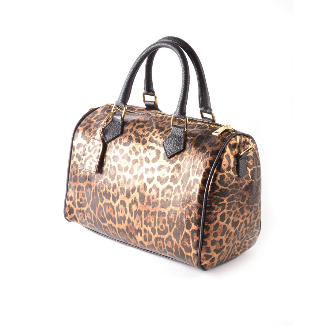 Lederen Bowlingtas | Metallic Panter| 5528682