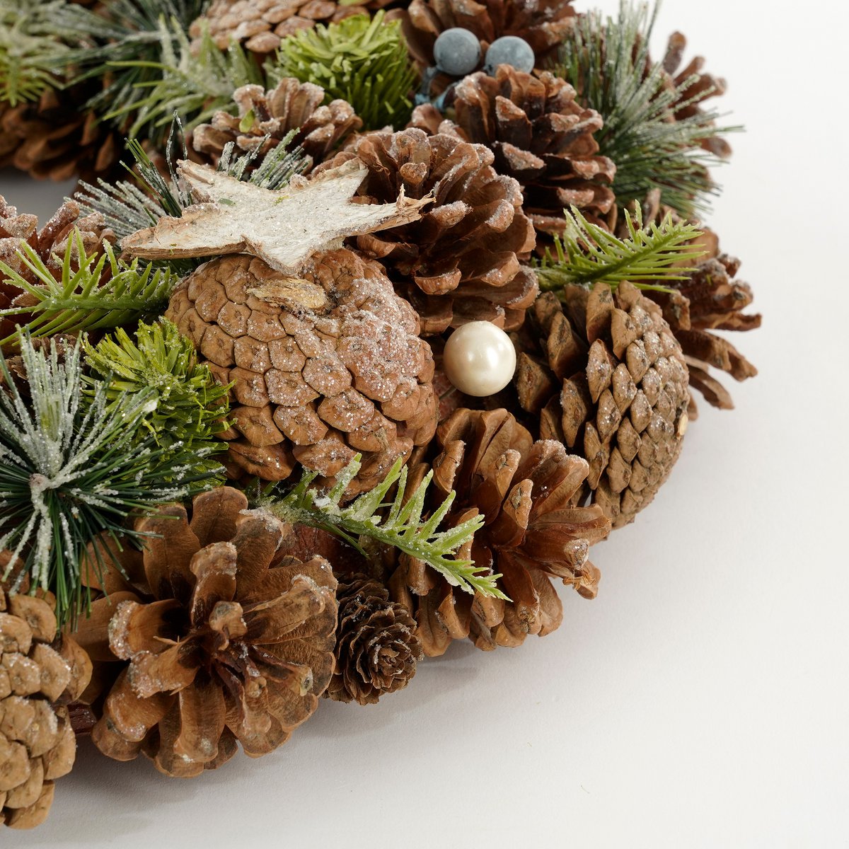 Kerstkrans - Ø50 cm - Bruin