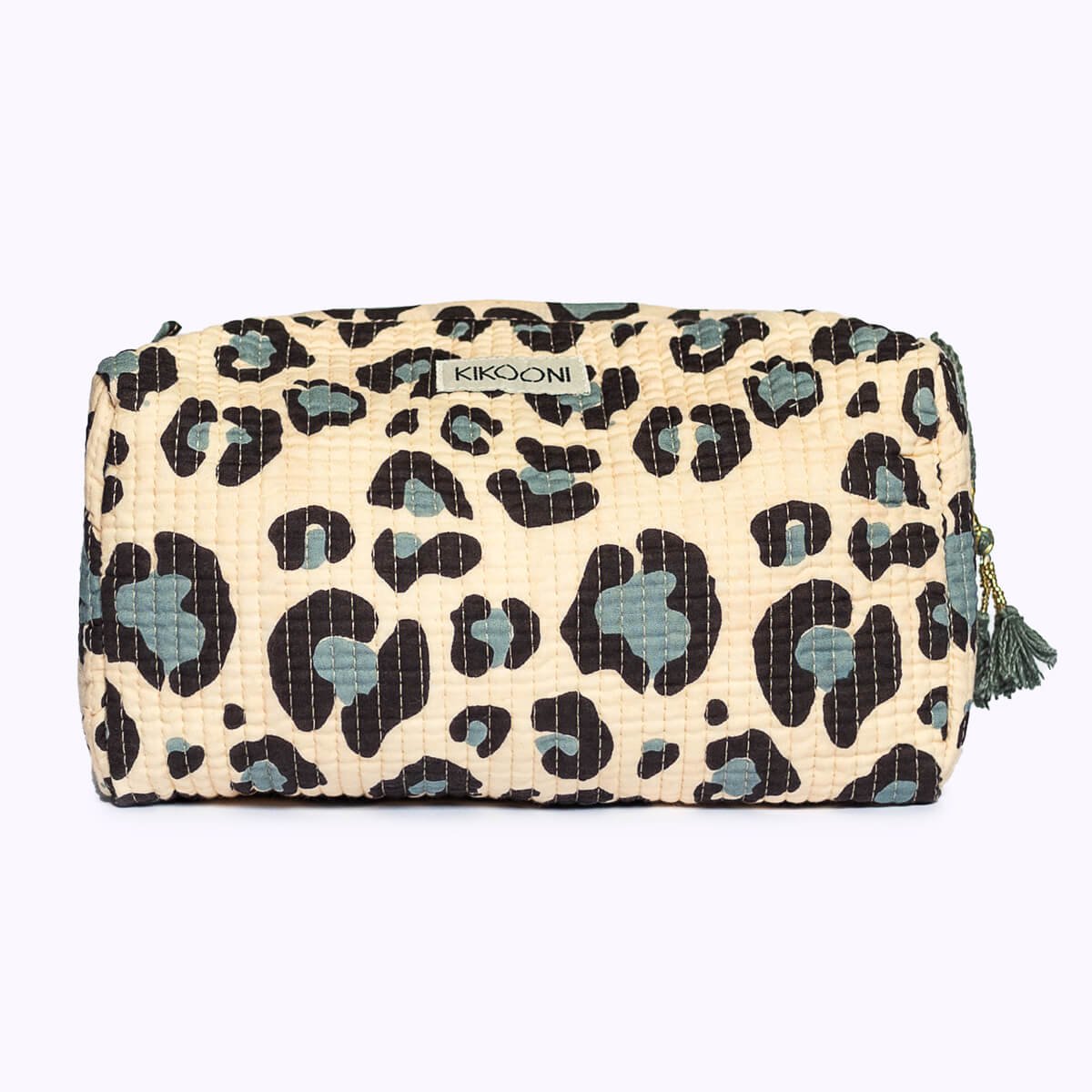 handgemaakte make-uptasje "Blue Leo"