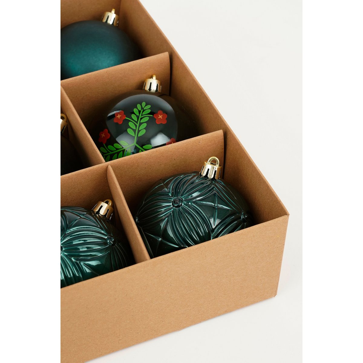 Kerstballen Set - 9 Stuks - Ø8 cm - Onbreekbaar - Groen