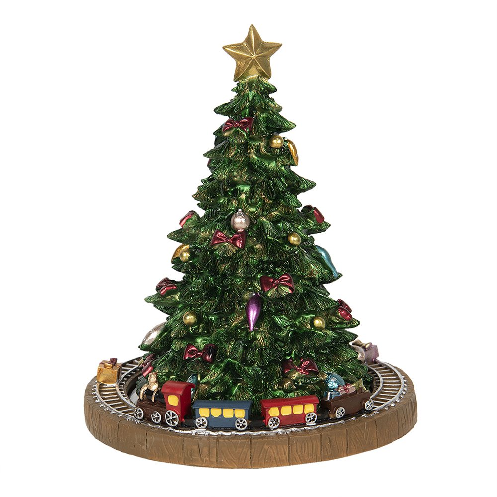 Muziekdoos kerstboom Ø 15x18 cm