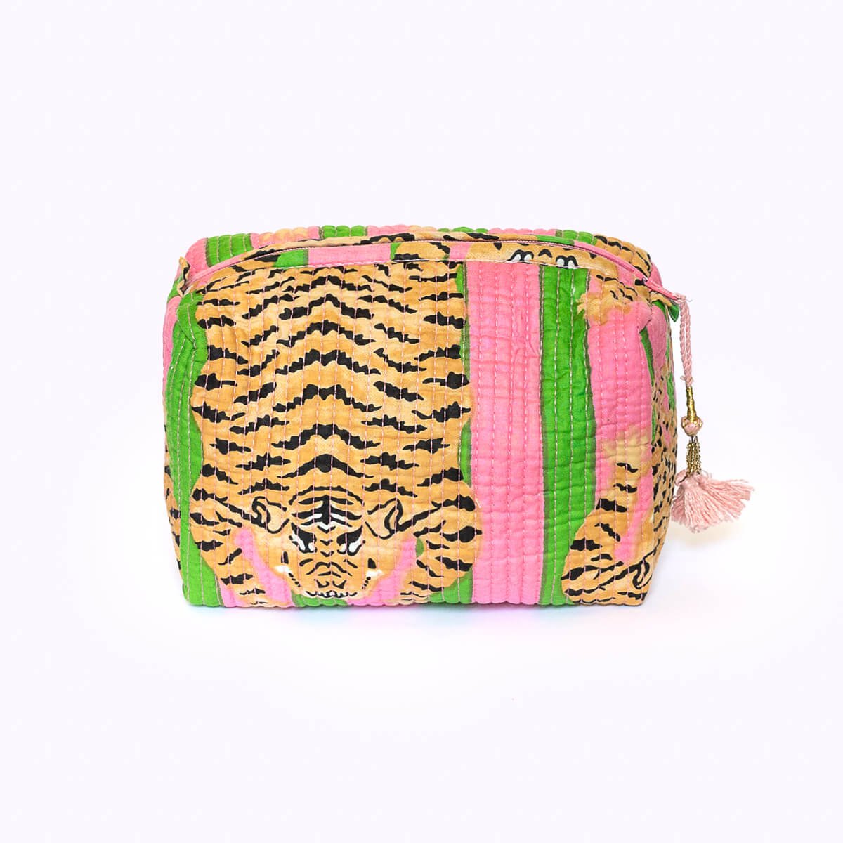 Handgemaakte kleine cosmetische tas "Poppy Tiger Candy"