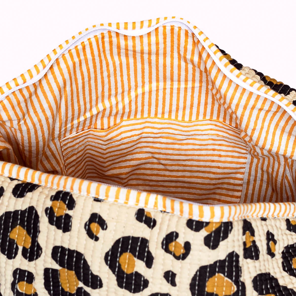 handgemaakte katoenen tas "oh Leo"