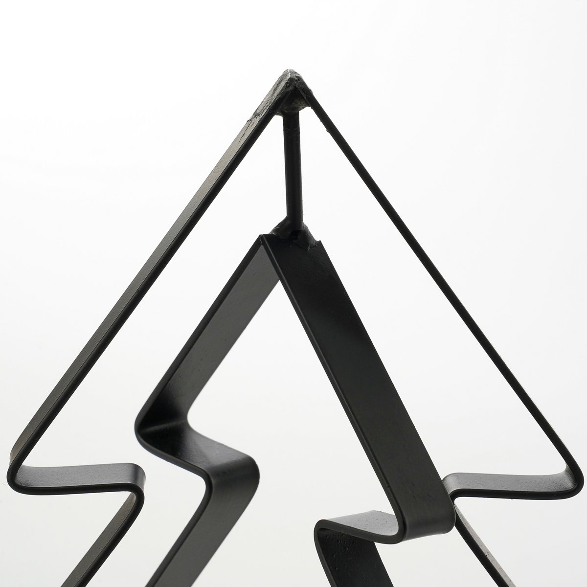 Kerstkandelaar - Set van 2 - L20 x B11 x H32 cm - IJzer - Zwart, Goud