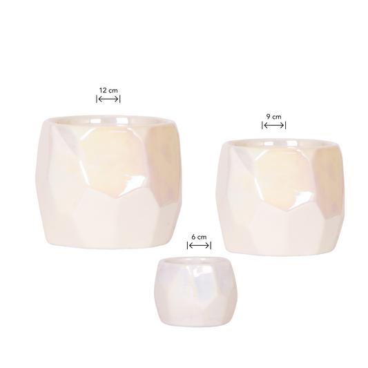 Anro Style Combi deal - Pearl travertine potten