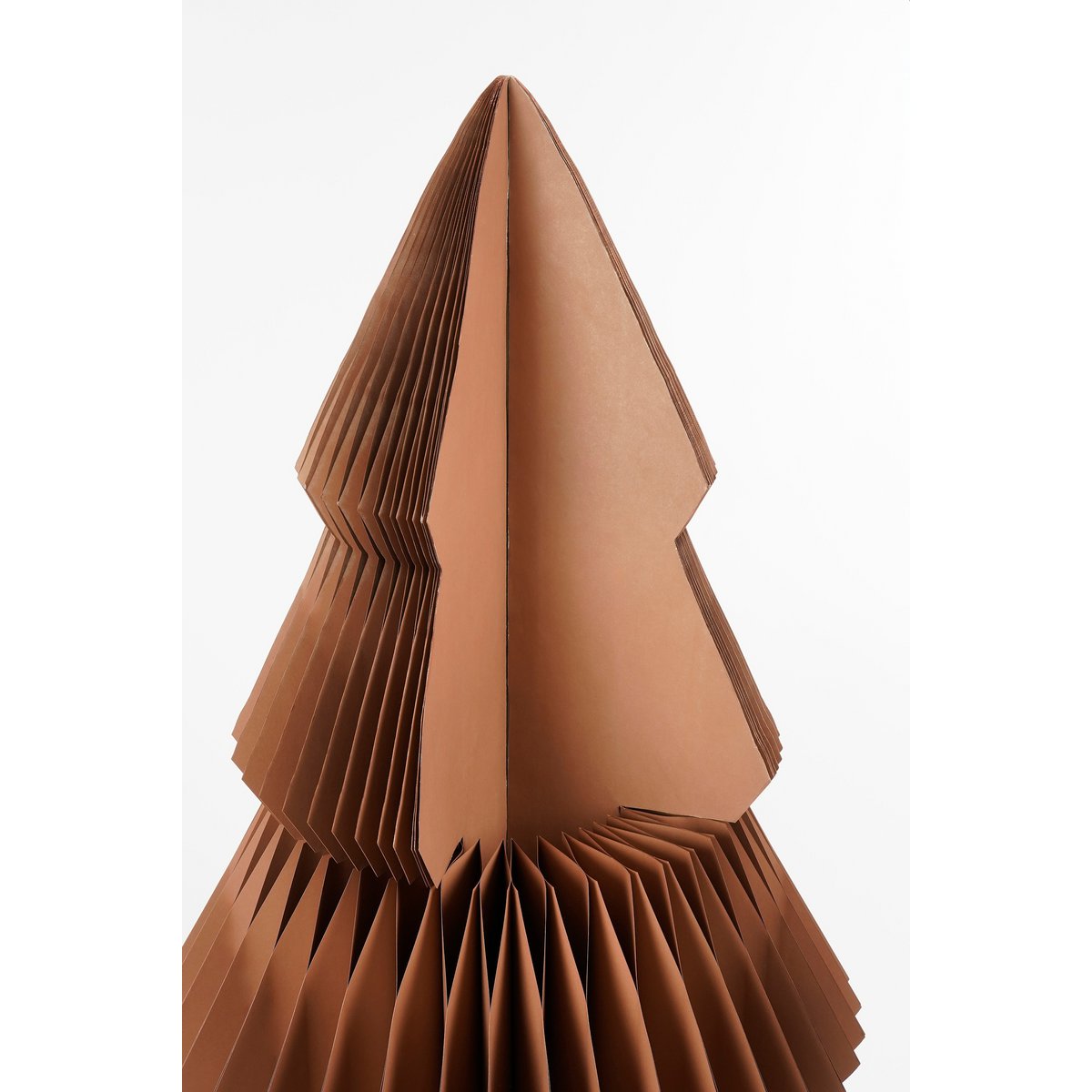 Decoratie Kerstboom - H152 x Ø104 cm - Papier - FSC Mix - Bruin