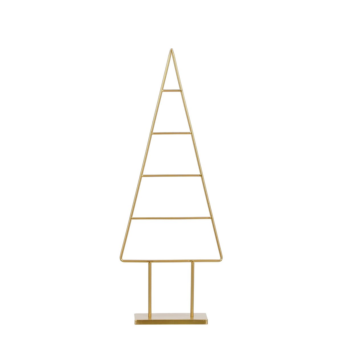 Decoratie Kerstboom - L34 x B12 x H90 cm - IJzer - Goud