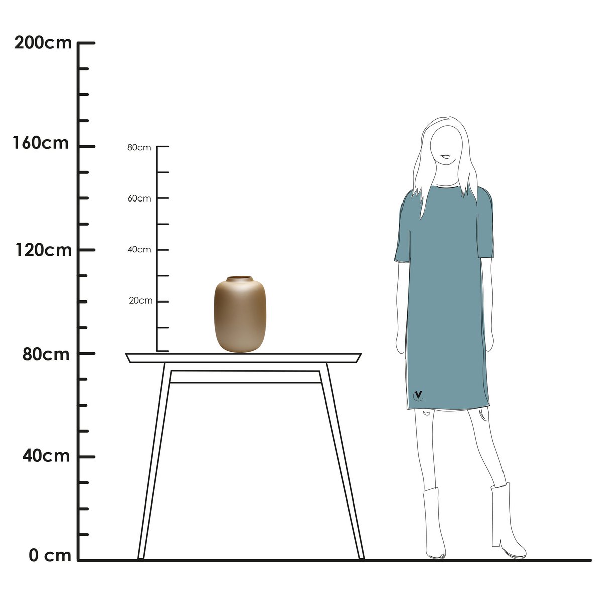 Vaas - Artic matte gold