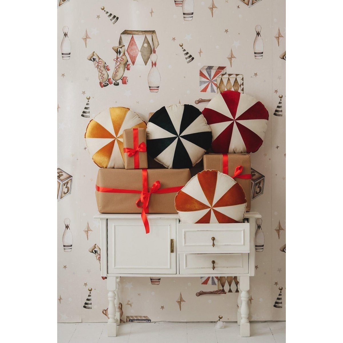 Patchworkkussen 'Green Candy'