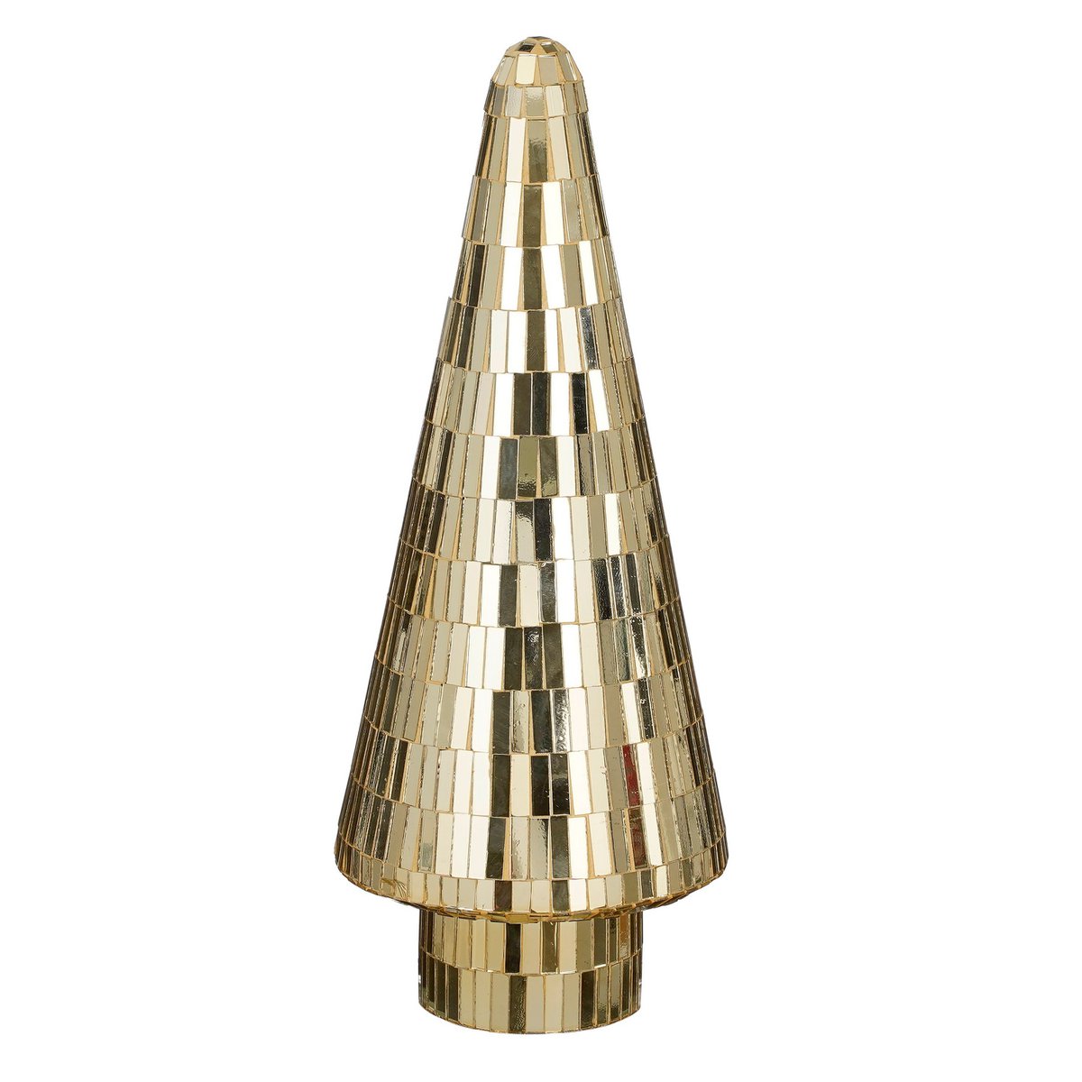 Decoratie Kerstboom - H41 x Ø18 cm - Glas - Goud