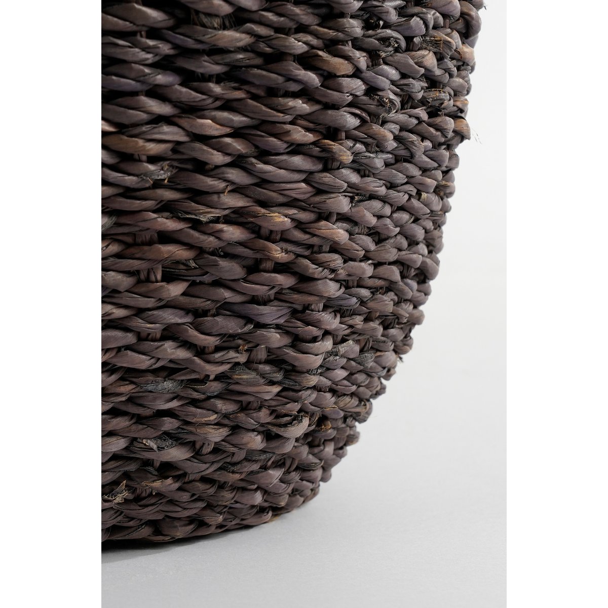 Opbergmand - Set van 2 - H45 x Ø30 cm - Zeegras - Donkerbruin