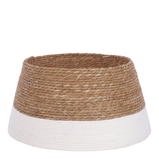 Kerstboomrok - H26 x Ø50 cm - Zeegras - Off White