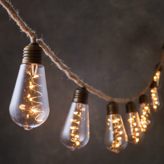 Party Lichtsnoer aan Touw - L315 cm - Warm Wit