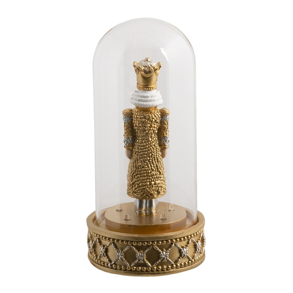 Stolp met notenkraker LED Ø 12x24 cm