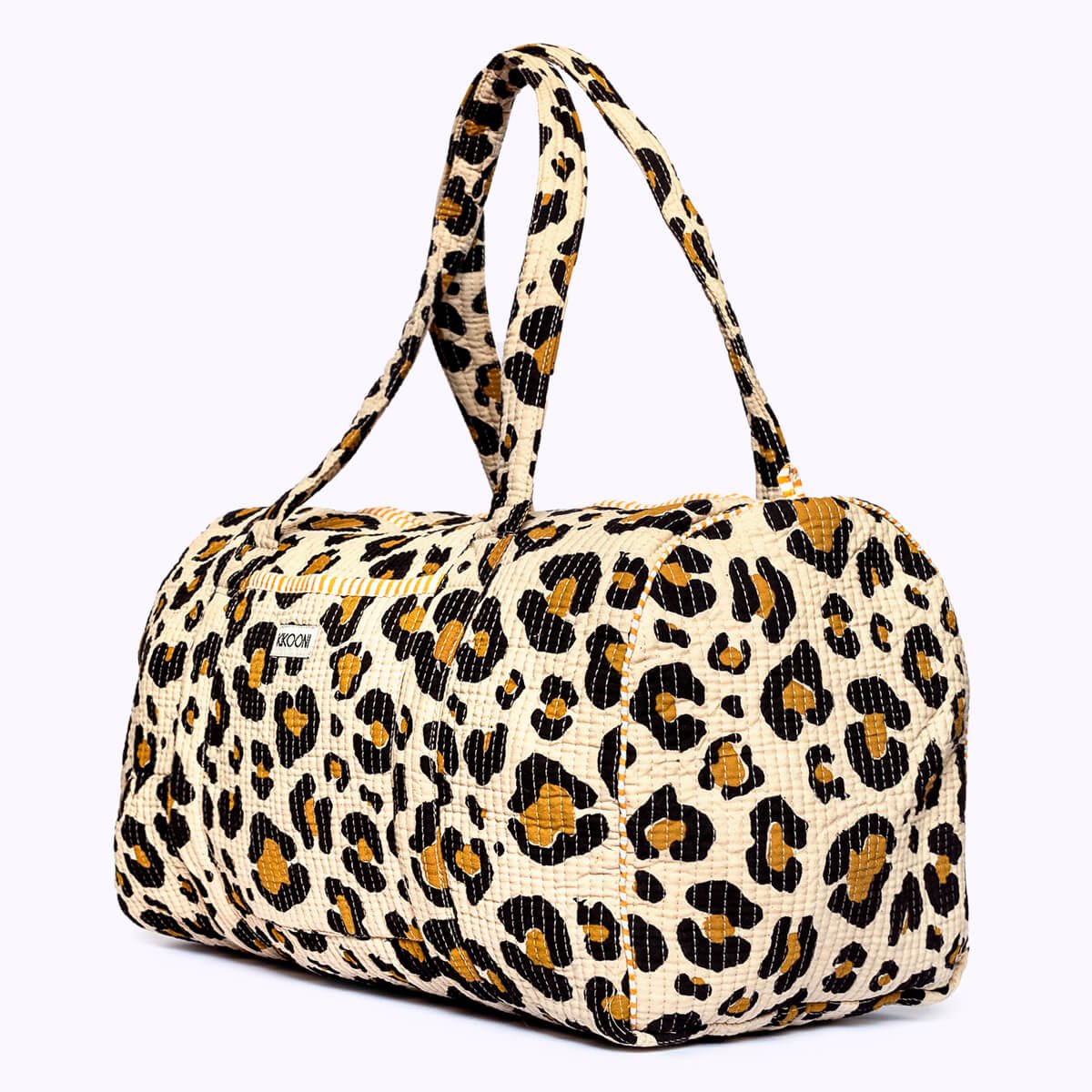 handgemaakte katoenen tas "oh Leo"