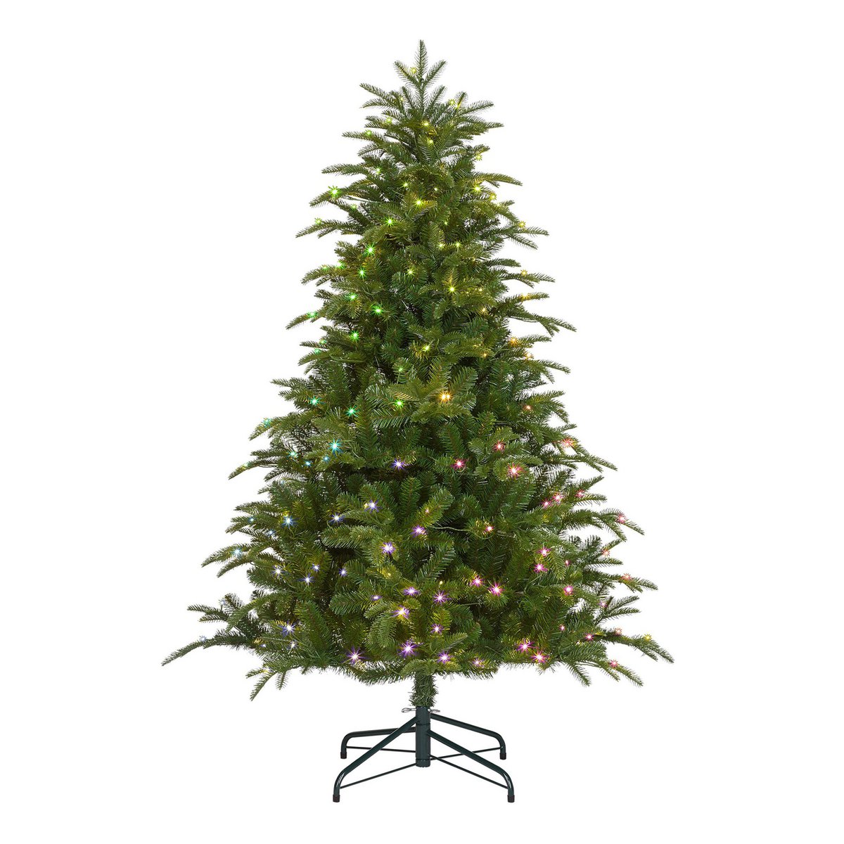 Smart lighting Nestow Kunstkerstboom - H155 x Ø107 cm - Groen