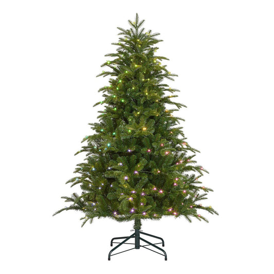 Smart lighting Nestow Kunstkerstboom - H155 x Ø107 cm - Groen