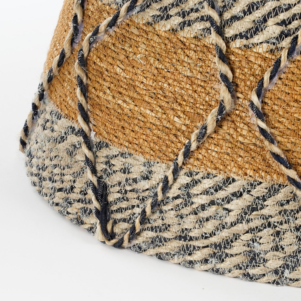 Kerstboomrok - H26 x Ø50 cm - Zeegras - Blauw